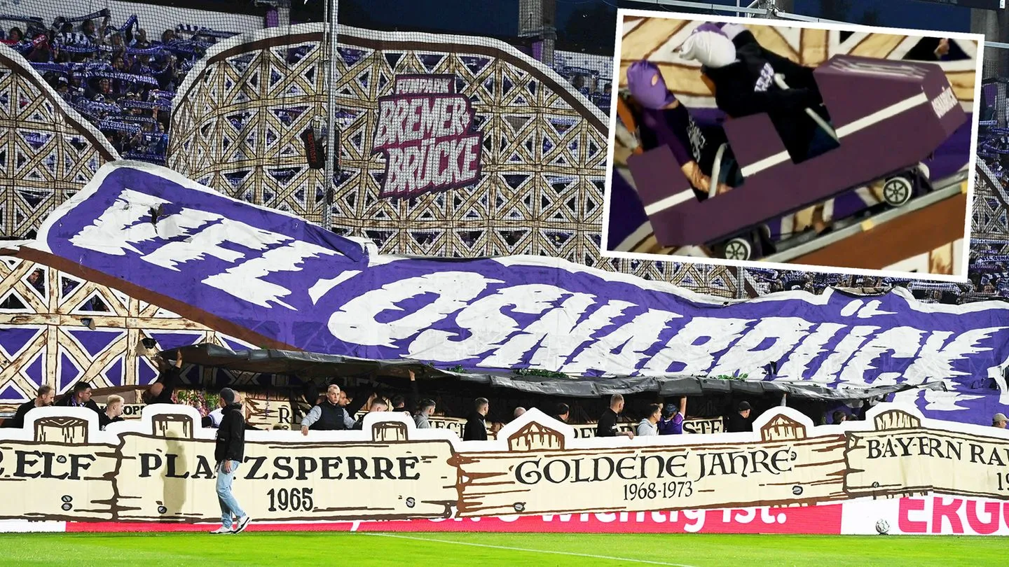 DFB-Pokal gegen Bayern: Osnabrück sorgt mit spektakulärer Achterbahn-Choreografie für Staunen